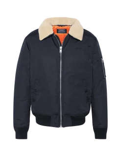 Blouson army bleu marine et beige - MARINE/BEIGE
