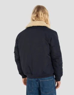 Blouson army bleu marine et beige - MARINE/BEIGE