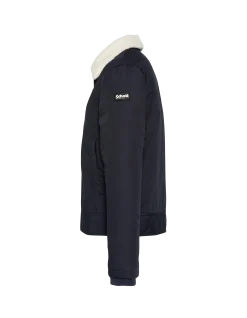 Blouson bleu marine avec col sherpa amovible - MARINE