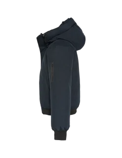Blouson bleu marine à capuche - MARINE