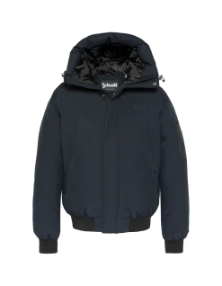 Blouson bleu marine à capuche - MARINE