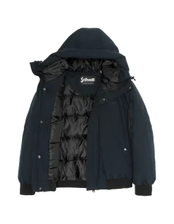 Blouson bleu marine à capuche - MARINE