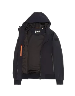 Blouson bleu marine foncé urban à capuche - MARINE FONCÉ