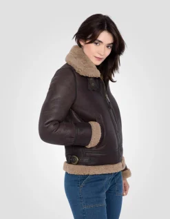 Blouson bombardier B-3 cordovan, cuir de mouton - CORDOVAN