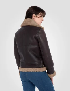 Blouson bombardier B-3 cordovan, cuir de mouton - CORDOVAN