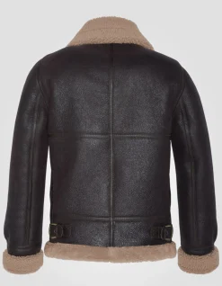 Blouson bombardier B-3 cordovan, cuir de mouton - CORDOVAN