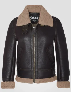 Blouson bombardier B-3 cordovan, cuir de mouton, grande taille - CORDOVAN