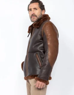 Blouson bombardier B-3 mythique USA, cuir de mouton - EXPRESSO