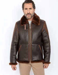 Blouson bombardier B-3 mythique USA, cuir de mouton - EXPRESSO