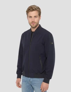 Blouson bomber technique bleu marine - MARINE