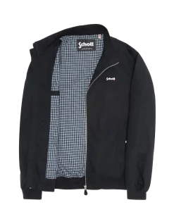 Blouson casual bleu marine avec doublure à carreaux - MARINE