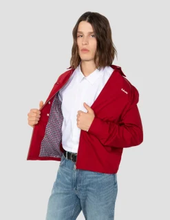 Blouson casual rouge foncé - ROUGE FONCÉ