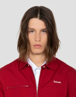 Blouson casual rouge foncé - ROUGE FONCÉ