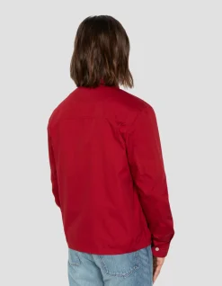 Blouson casual rouge foncé - ROUGE FONCÉ
