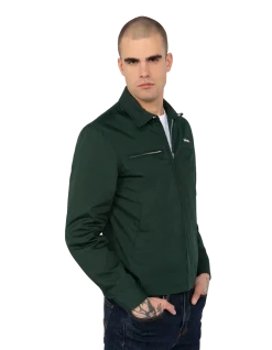 Blouson casual vert foncé - VERT FONCÉ