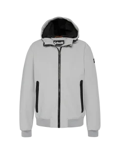 Blouson gris acier urban à capuche - GRIS ACIER