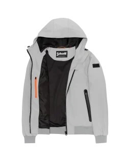 Blouson gris acier urban à capuche - GRIS ACIER