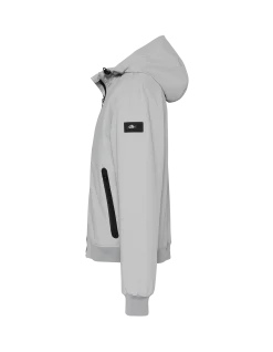 Blouson gris acier urban à capuche - GRIS ACIER