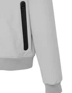 Blouson gris acier urban à capuche - GRIS ACIER