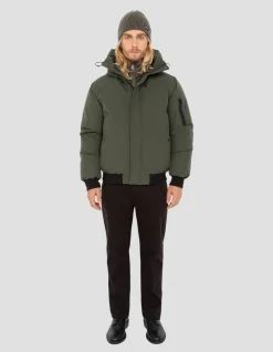 Blouson kaki à capuche - KAKI