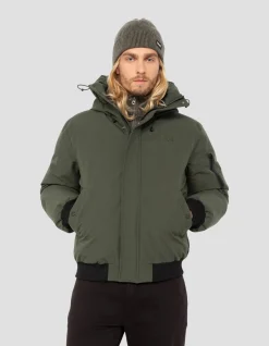 Blouson kaki à capuche - KAKI