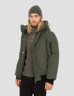 Blouson kaki à capuche - KAKI