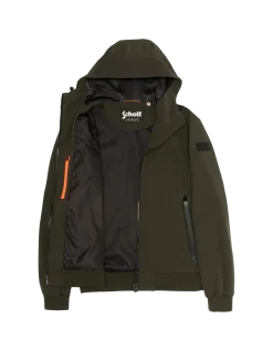 Blouson kaki urban à capuche - KAKI