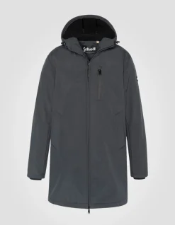 Blouson long urban déperlant anthracite - ANTHRACITE