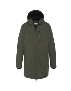 Blouson long urban déperlant kaki - KAKI