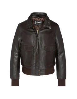 Blouson marron foncé avec col en fausse fourrure amovible - MARRON FONCÉ
