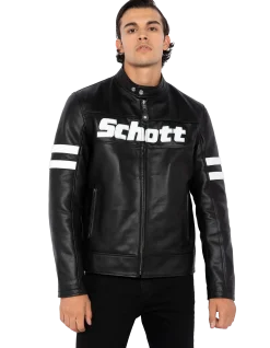 Blouson motard noir, cuir de vachette - NOIR