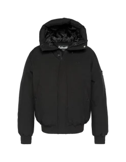 Blouson noir à capuche - NOIR