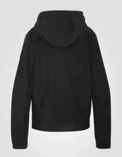 Blouson noir softshell à capuche - NOIR