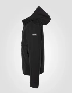 Blouson noir softshell à capuche - NOIR