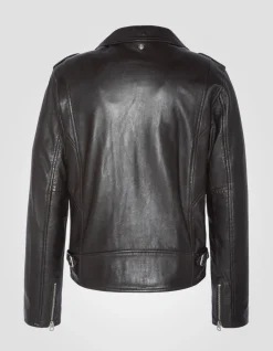 Blouson Perfecto® marron, cuir d'agneau - MARRON
