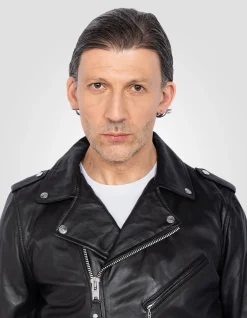 Blouson Perfecto® noir, cuir d'agneau - NOIR