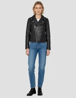 Blouson Perfecto® noir, cuir d'agneau - NOIR