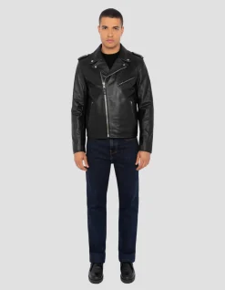 Blouson Perfecto® noir, cuir de vachette - NOIR