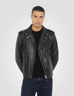 Blouson Perfecto® noir, cuir de vachette - NOIR