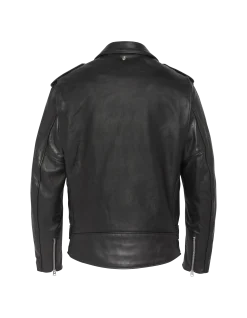 Blouson Perfecto® noir long mythique USA, cuir de vachette - NOIR