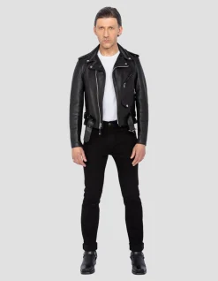 Blouson Perfecto® noir mythique USA, cuir de vachette - NOIR