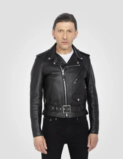 Blouson Perfecto® noir mythique USA, cuir de vachette - NOIR
