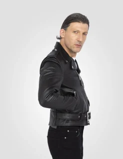 Blouson Perfecto® noir mythique USA, cuir de vachette - NOIR
