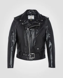 Blouson Perfecto® noir mythique USA, cuir de cheval - NOIR