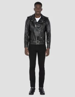 Blouson Perfecto® noir mythique USA, cuir de cheval