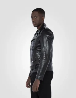 Blouson Perfecto® noir mythique USA, cuir de cheval