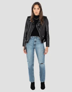 Blouson Perfecto® noir mythique USA, cuir de vachette - NOIR