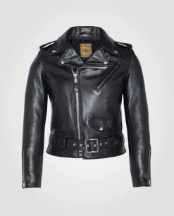 Blouson Perfecto® noir mythique USA, cuir de vachette - NOIR