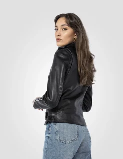 Blouson Perfecto® noir mythique USA, cuir de vachette - NOIR