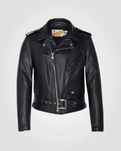Blouson Perfecto® noir One Star mythique USA, cuir de vachette - NOIR